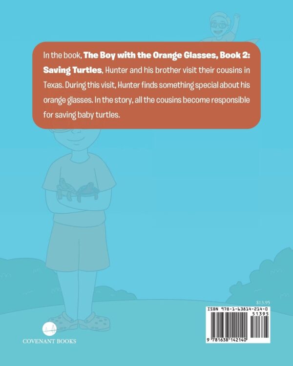 The boy with the orange glasses back cover
