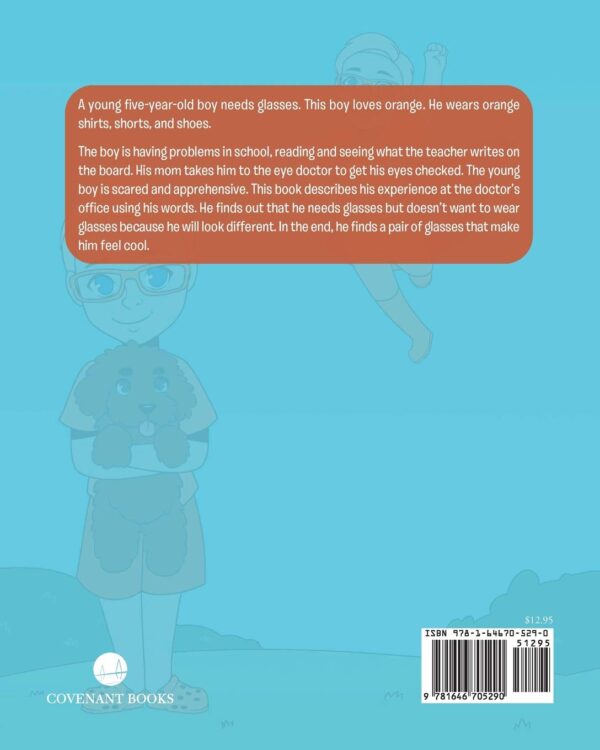 The boy with the orange glasses book 2 back cover